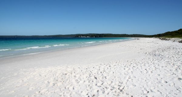 Белоснежный пляж Hyams Beach в Австралии, Фото everydaytravel.ru