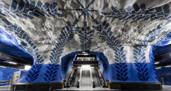 Арт на станции метро Стокгольма, Фото abitant.com