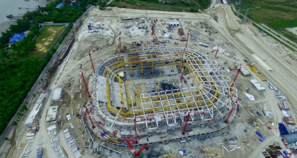 Строительство стадиона «Ростов Арена». Фото ru2018.org