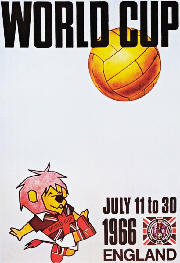 Плакат Чемпионата мира по футболу 1966 года в Англии, фото rbc.ru